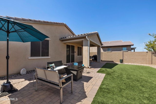 view of patio / terrace with outdoor lounge area