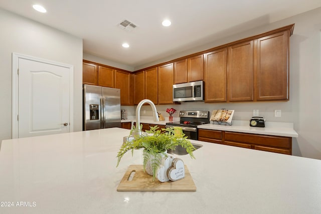 kitchen with stainless steel appliances