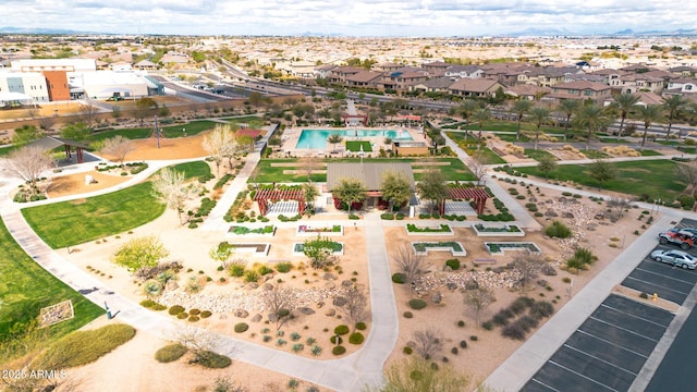 aerial view featuring a residential view