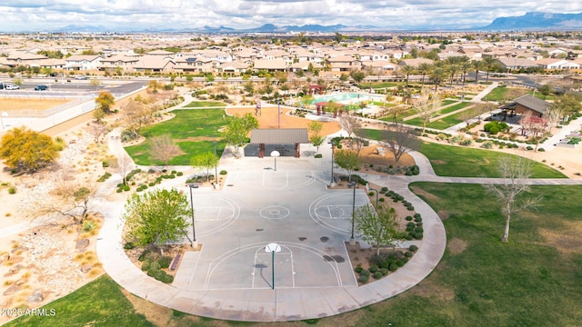 drone / aerial view featuring a residential view