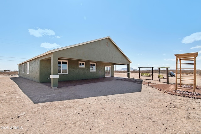 view of property exterior featuring stucco siding