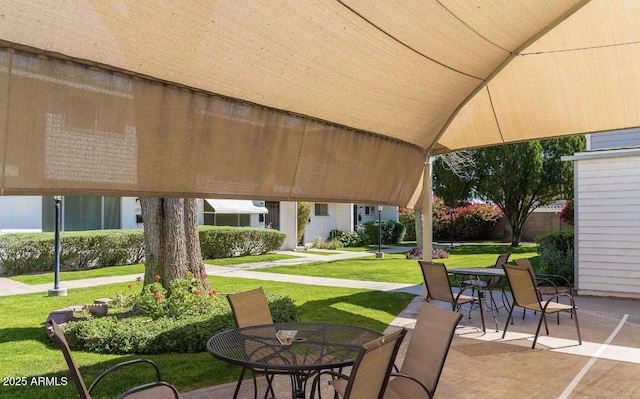 view of patio / terrace featuring outdoor dining area