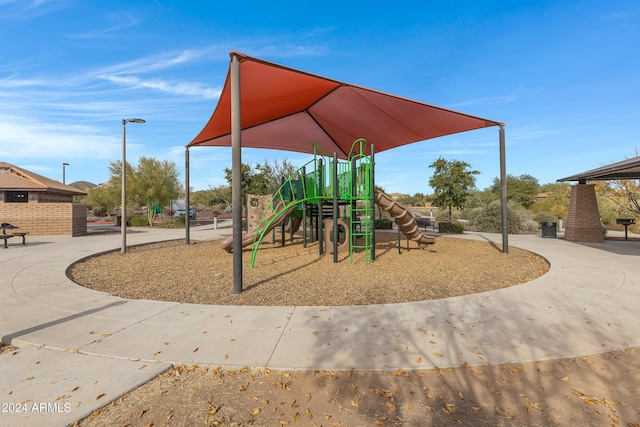 view of jungle gym