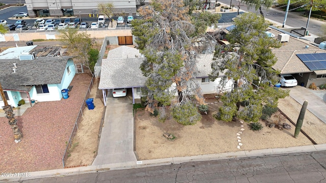 birds eye view of property