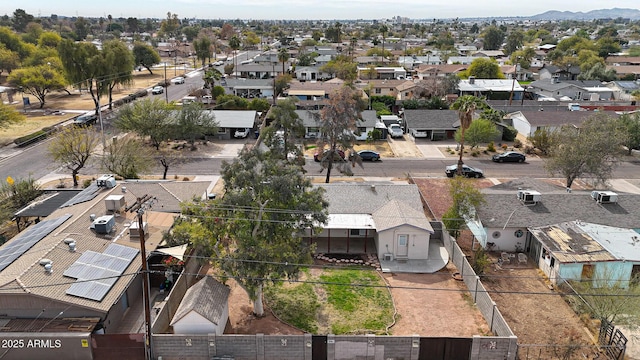 bird's eye view with a residential view