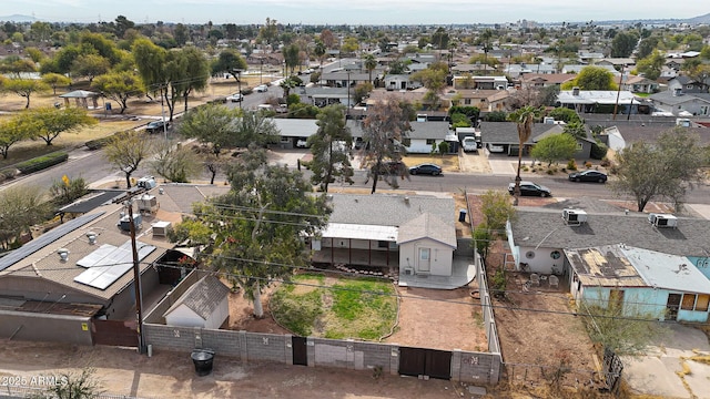 bird's eye view with a residential view