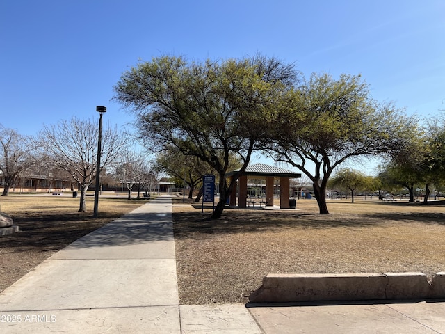 surrounding community with a gazebo