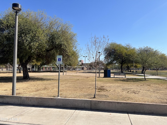 exterior space featuring volleyball court