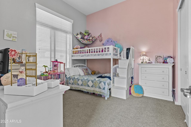 bedroom featuring carpet