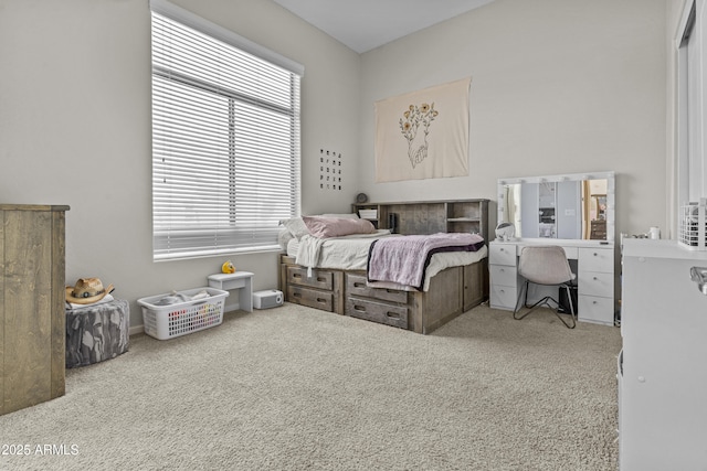 bedroom featuring carpet