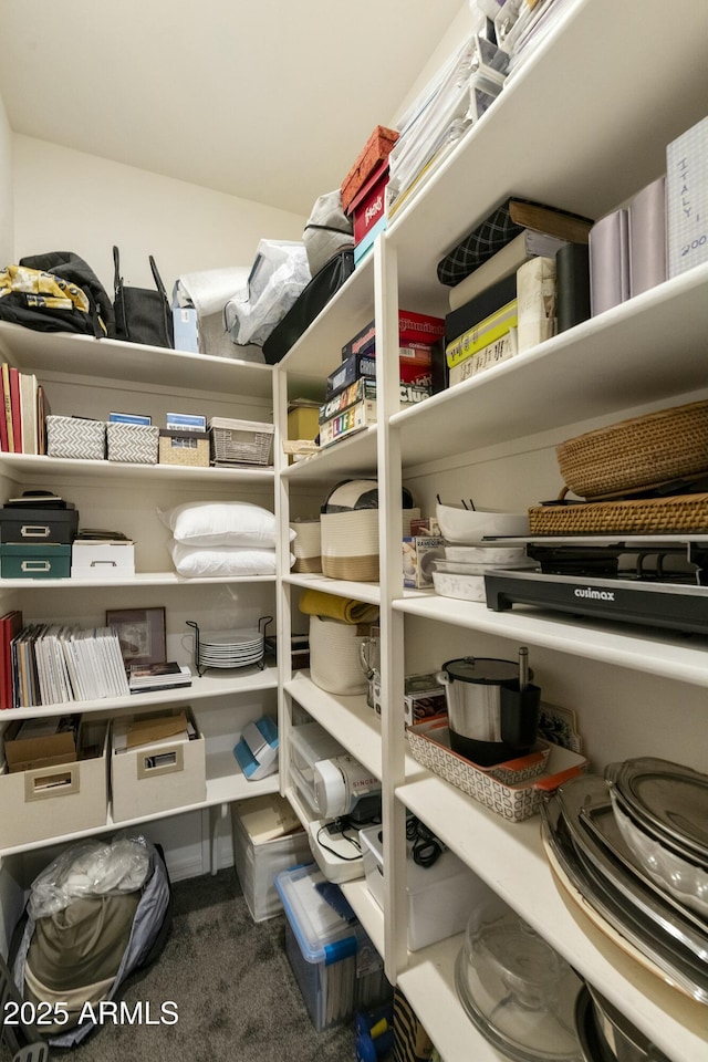 view of pantry