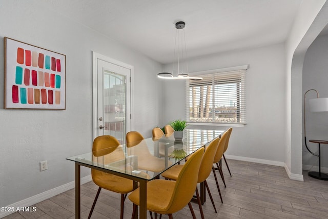 dining room featuring hardwood / wood-style floors