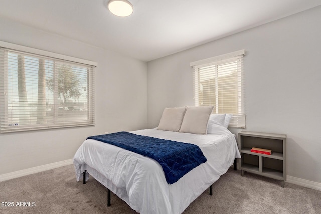 bedroom with carpet flooring