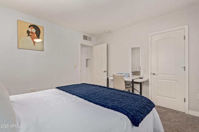 bedroom featuring carpet flooring