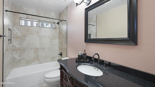 833 N 110th St, Mesa, AZ 85207 - bathroom with toilet, vanity, and shower / tub combination