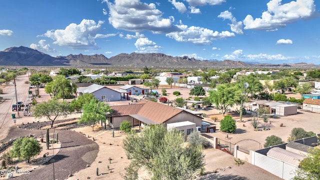 833 N 110th St, Mesa, AZ 85207 - aerial view of residential area featuring a mountain backdrop
