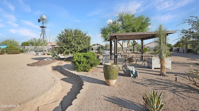 833 N 110th St, Mesa, AZ 85207 - view of home's community with a gazebo and a patio area