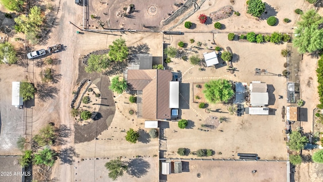 833 N 110th St, Mesa, AZ 85207 - aerial overview of property's location featuring a desert landscape and rural landscape