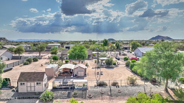 833 N 110th St, Mesa, AZ 85207 - aerial view of residential area featuring a mountain backdrop
