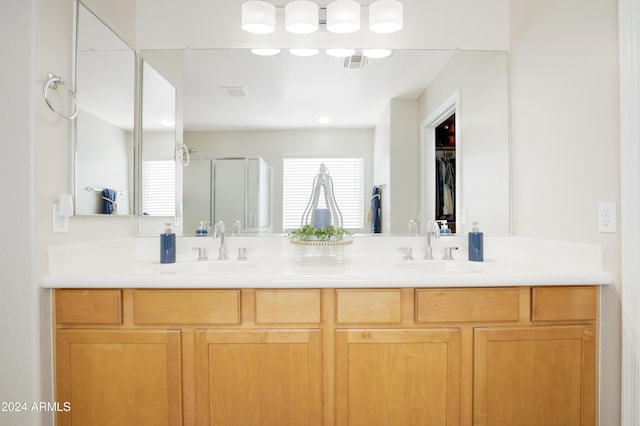 bathroom featuring vanity and plenty of natural light