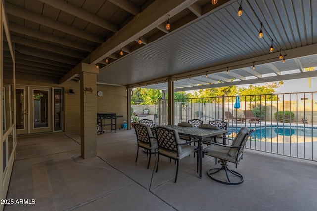 15849 N 46th Pl, Phoenix, AZ 85032 - view of patio with fence and outdoor dining space