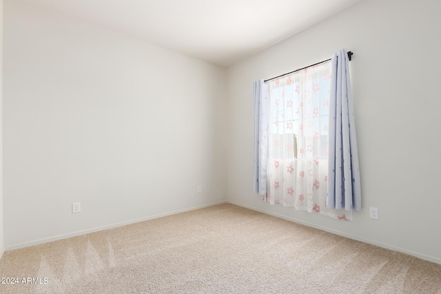 spare room featuring carpet flooring