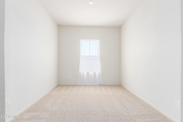 unfurnished room with carpet floors