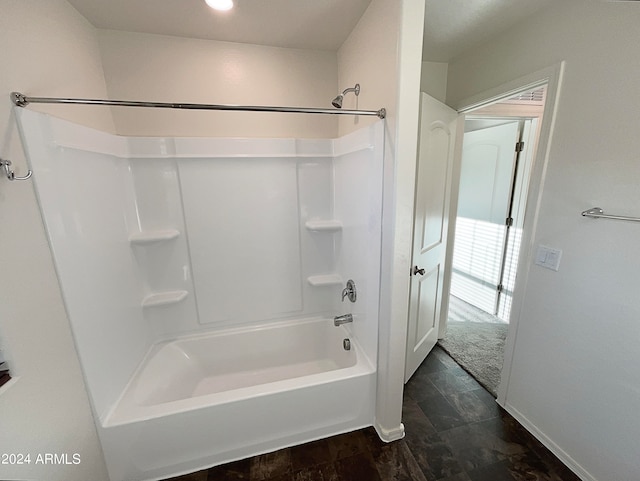 bathroom featuring bathing tub / shower combination