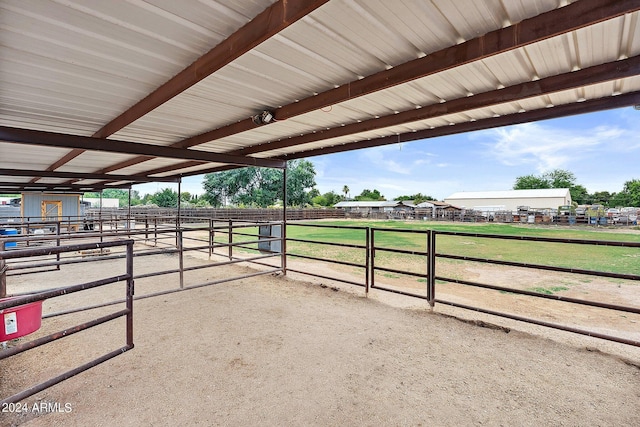 view of stable