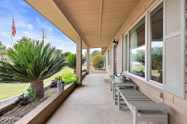 view of patio / terrace featuring a porch