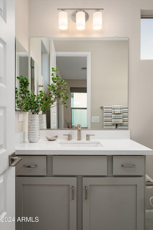 bathroom featuring vanity