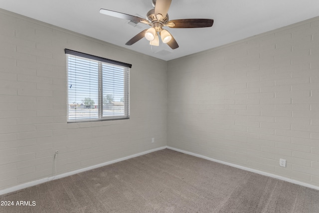 207 E Thomas St, Casa Grande, AZ 85122 - carpeted empty room featuring ceiling fan and baseboards