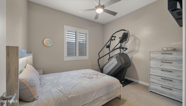 13820 W Weaver Ct, Litchfield Park, AZ 85340 - bedroom with baseboards and a ceiling fan