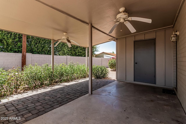 5420 N Granite Reef Rd, Scottsdale, AZ 85250 - view of patio featuring a ceiling fan