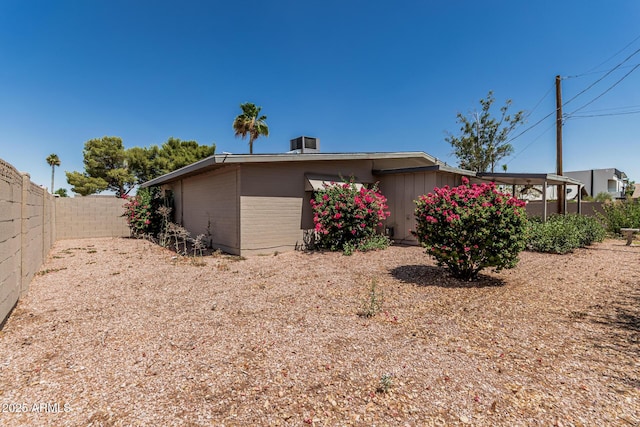 5420 N Granite Reef Rd, Scottsdale, AZ 85250 - view of side of home with a fenced backyard