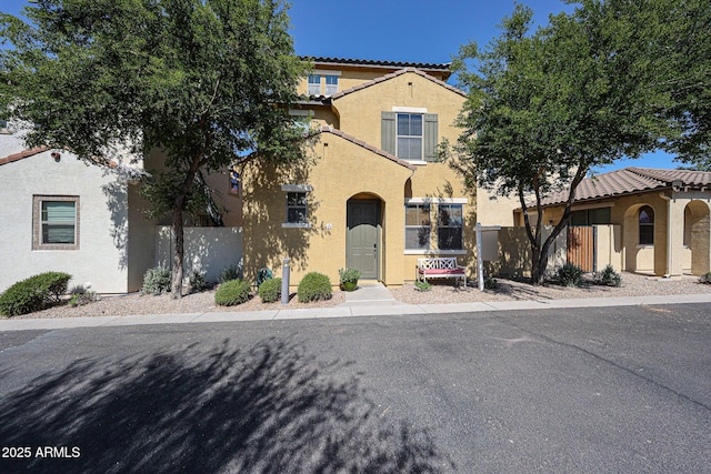 451 S Hawes Rd Unit 53, Mesa, AZ 85208 - view of front of property with stucco siding and a tiled roof