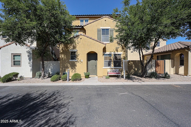 451 S Hawes Rd Unit 53, Mesa, AZ 85208 - view of front of home with stucco siding and a tiled roof