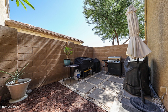 451 S Hawes Rd Unit 53, Mesa, AZ 85208 - view of patio / terrace with a grill