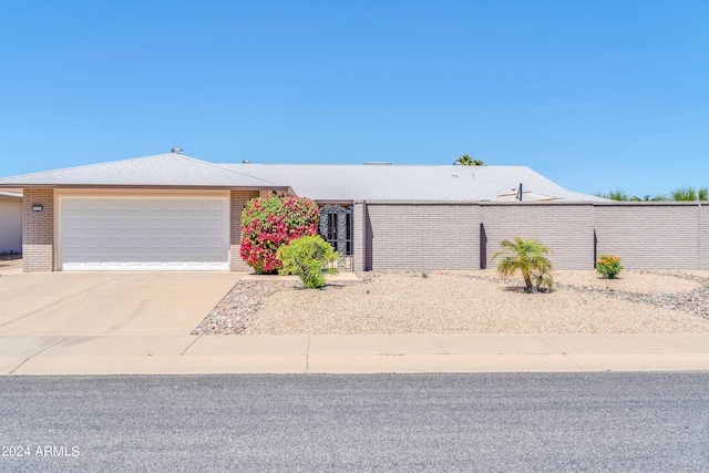 view of front of house featuring a garage