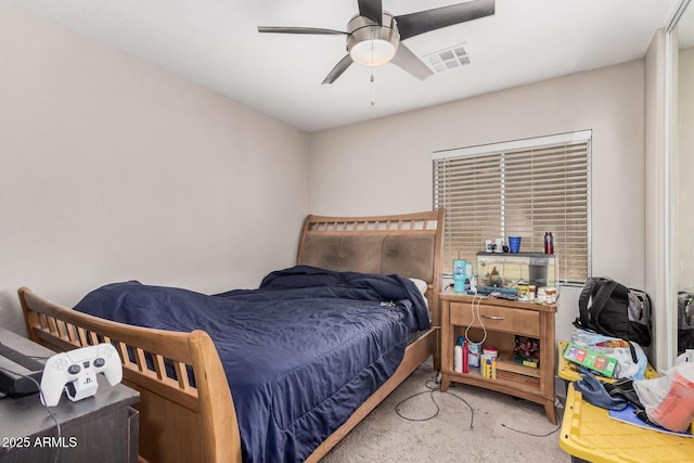 2516 E San Manuel Rd, San Tan Valley, AZ 85143 - carpeted bedroom with ceiling fan