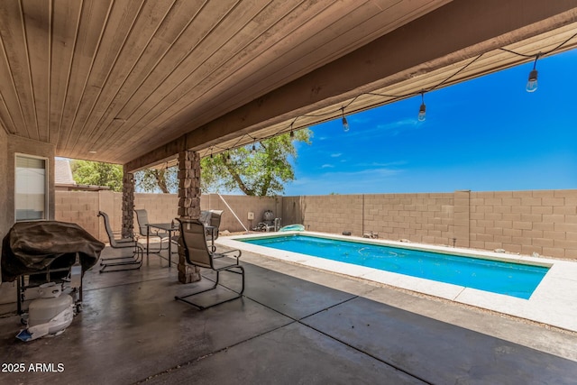 2516 E San Manuel Rd, San Tan Valley, AZ 85143 - view of pool featuring a fenced backyard and a patio