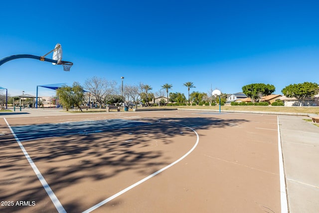 view of sport court with community basketball court
