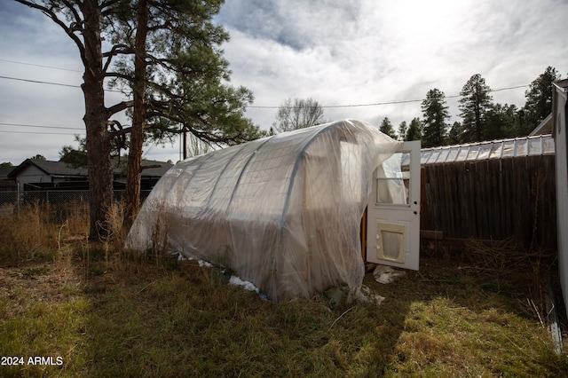 view of outdoor structure