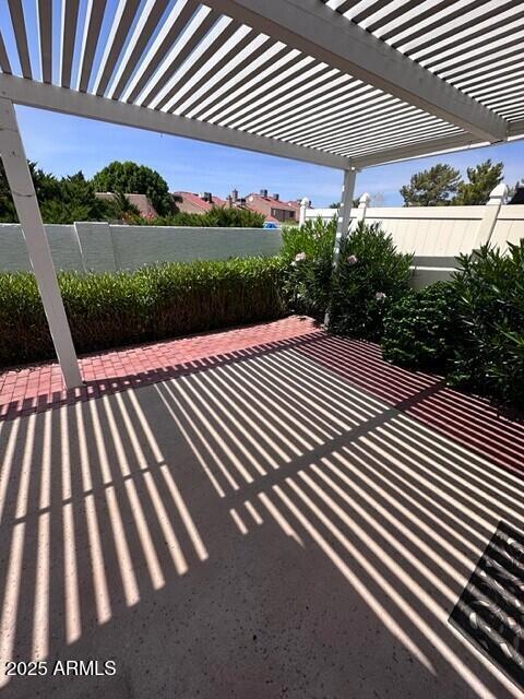 3510 E Hampton Ave Unit 133, Mesa, AZ 85204 - view of patio / terrace with a pergola