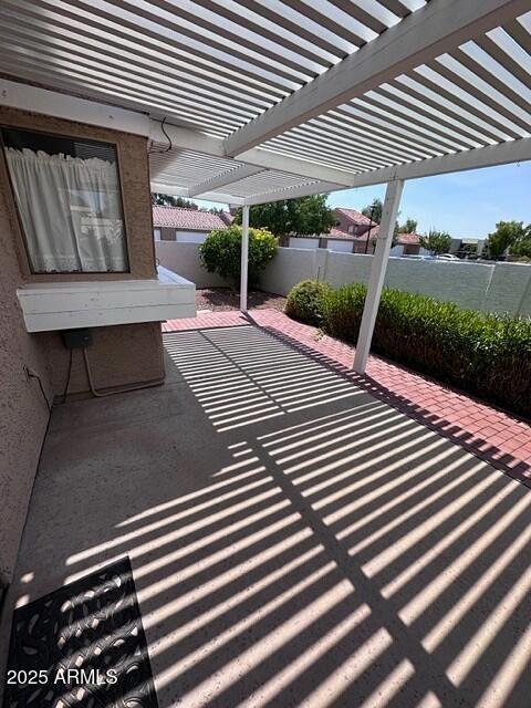 3510 E Hampton Ave Unit 133, Mesa, AZ 85204 - view of patio / terrace with a pergola