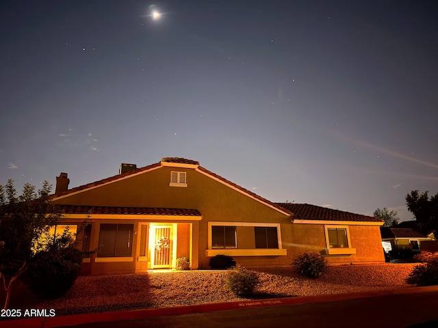 3510 E Hampton Ave Unit 133, Mesa, AZ 85204 - view of front facade with a tile roof and stucco siding