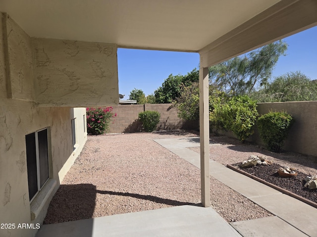 view of patio / terrace featuring a fenced backyard