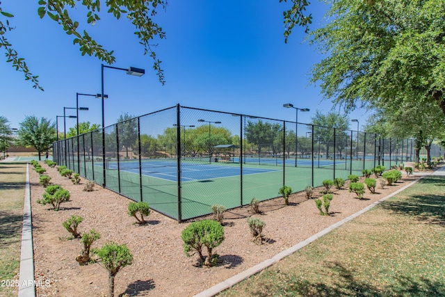 view of tennis court