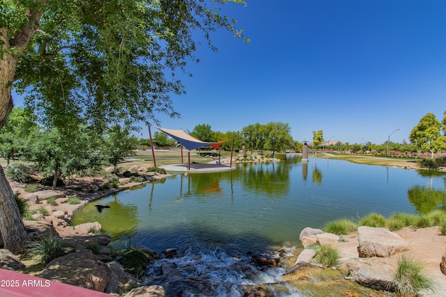 view of water feature