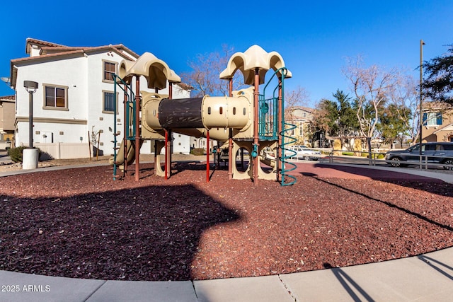 view of jungle gym